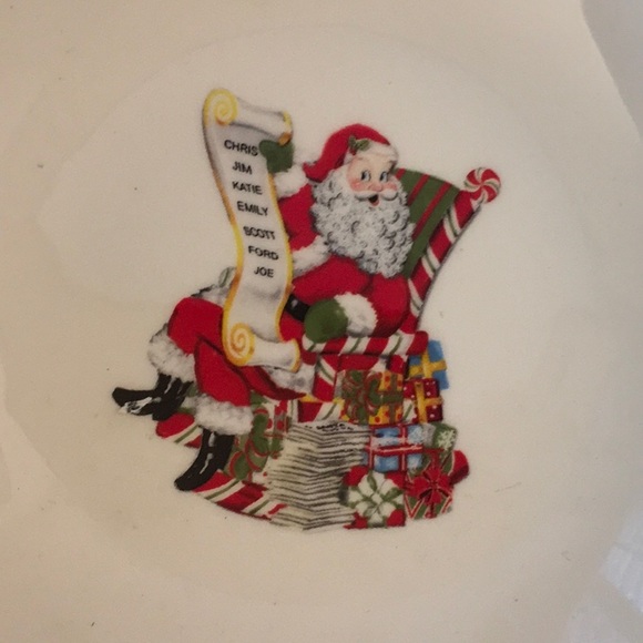 Letters To Santa Round Vegetable Bowl by Christopher Radko - Picture 8 of 9
